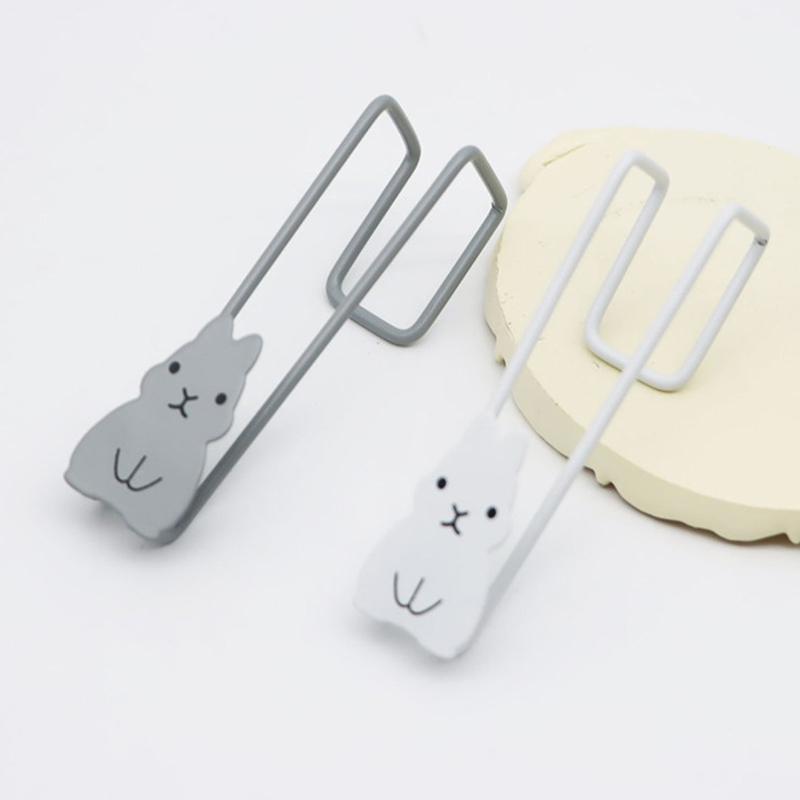 Haczyk na drzwi szafki w kształcie królika Żelazny stojak do przechowywania na drzwiach szafki Uchwyt na worek na śmieci bez wiercenia Wieszak na przybory kuchenne