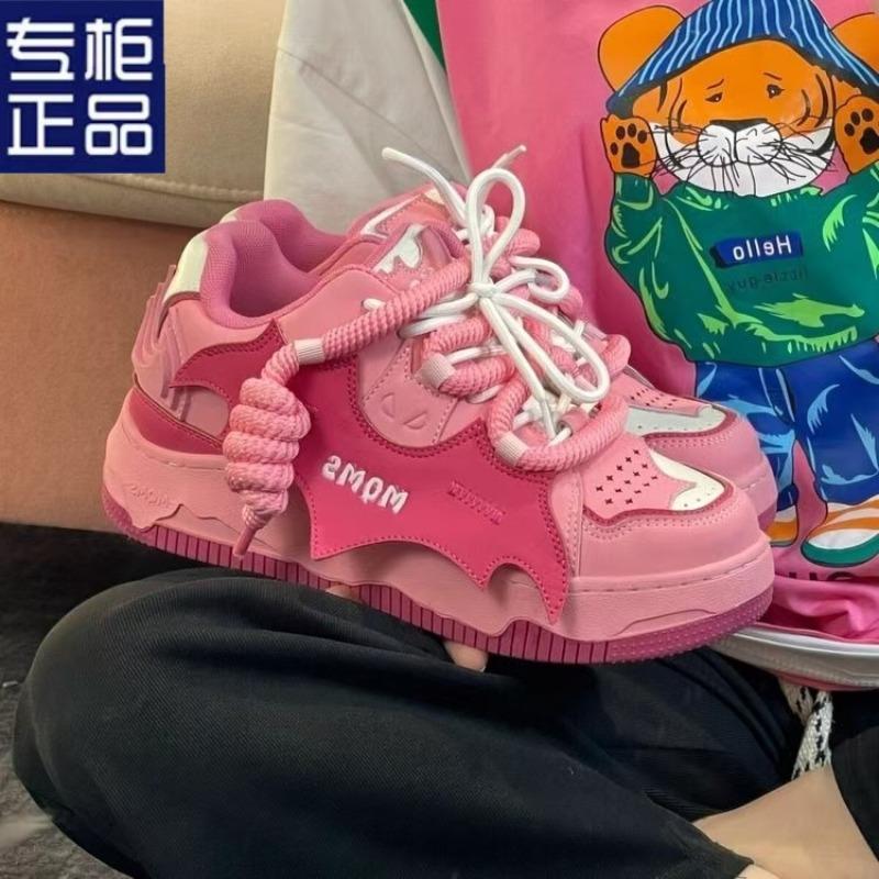 Fashion Sneakers for Women Fad Versatile Platform Bread Shoe Trendy Student Board Shoe Women Leather Comfort Casual Shoe Zapatillas Muje