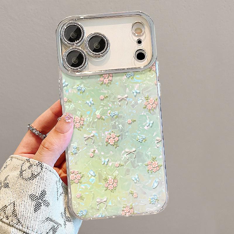 Ins Floral Bow for Iphone17promax iPhone Case 16 Summer 15 Small Fresh 14/13