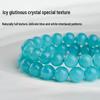 Amazonite & Blue Crystal Beaded Bracelet - Unisex Birthday Gift