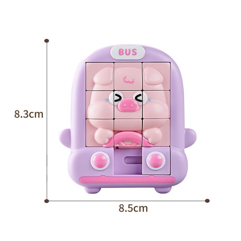 Children Cartoon Animal Slide Puzzles Toys Logical Thinking Training Challenges Intellectual 3D Puzzles Sensory Game Travel Toys