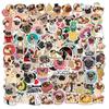100 Cartoon Animal Pug Doodle Stickers Personalized Decoration Computer Suitcase Waterproof and Removable