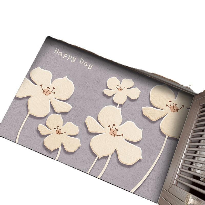 Small Fresh Three-dimensional Household Toilet Door Dirty Diatom Mud Mat Toilet Absorbent Quick Dry Non-slip Mat