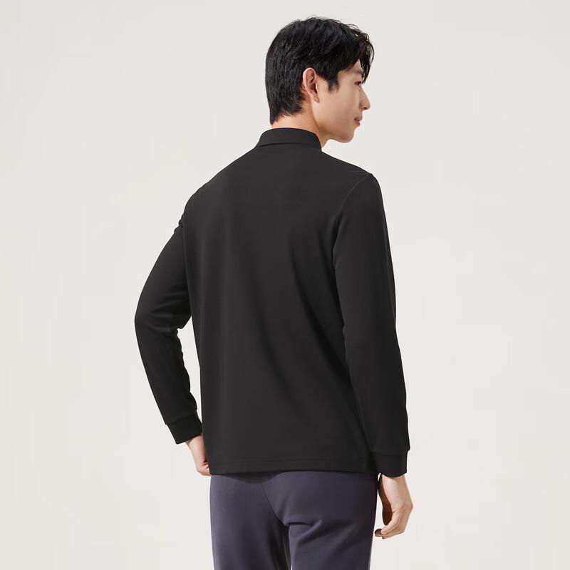 Septwolves Men's Long Sleeve Business Casual Polo Shirt