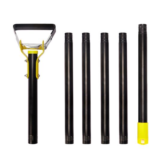 Double-Ended Garden Hoe & Weeder Heavy Duty Scuffle Hoe for Soil Loosening & Weed Removal 30-72 Inch Height Adjustable Long Handle Garden Tool for