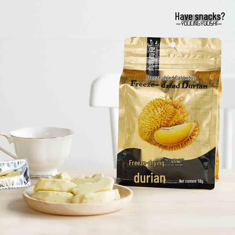 Thailändischer Goldener Kissen Gefriergetrockneter Durian-Snack (58g)