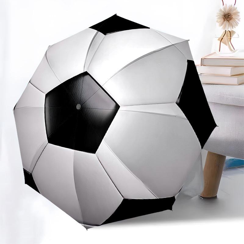 Soccer ball,Football Automatic Folding Umbrella Compact 8 rib Design,Unique Style,Suitable for Everyday Outdoor Use,Perfect Gift for F