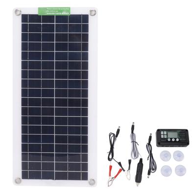 30W 18V Portable Solar Panel Kit 30 Watt 18 Volt Monocrystalline Solar Panel for Car RV Marine Boat