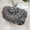 Special Clearance Heavy Industry Hand-sewn Bead Diamond Chain Bag Pearl Dinner Bag Banquet Clutch Bag Rhinestone Small Square Bag
