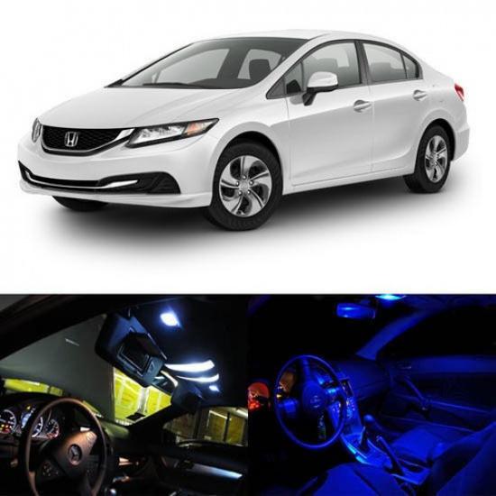 3-Light LED Full Interior Lights Package Deal For 2013-2015 Honda Civic