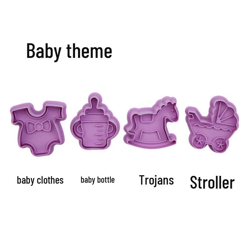 3D Cartoon Keksform Set - Feder-Ausstecher für Weihnachten, Halloween & Ostern