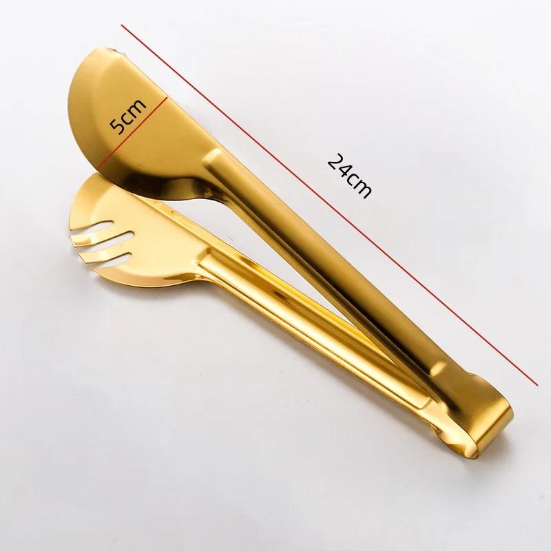 Leaky Stainless Steel Gold Plated Spoon Thickened Household Commercial Spoon Hot Pot Restaurant Ladle Cooking Soup Spoons