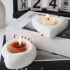 Heart Shaped Candle Holder Love Tea Candle Holder Elegant Statue for Home Anniversary Table Decoration