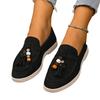 2025 Spring and Autumn New Lazy One-pedal Flat British Style Retro Loafer Single Shoes Women's Versatile Matte Women's Shoes