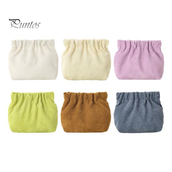 

6 шт. вельветовых сумок для хранения, эластичный открывающийся карман для косметики, портативный легкий органайзер для макияжа для ежедневного использования в путешествиях 6pcs