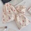 48151 [Copyright] Cartoon Drawstring Bundle Mouth Bag Student Storage Bag Lipstick Cosmetic Bag Portable Three-piece Set