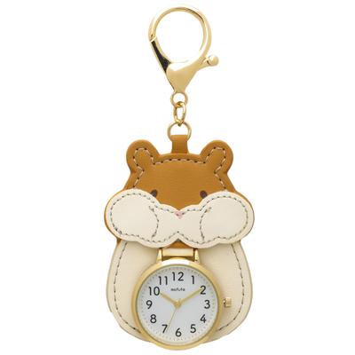 Watch Analog Keychain Watch Hamster Beige Anifre [Fieldwork] Women's GY072-2