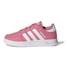 Adidas Neo Breaknet Casual Slip-Resistant Durable Low-Top Kids Skate Shoes Kids sneaker Pink White GW2893