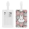 Miffy Floral Luggage Name Bag Suitcase TPU with Name School Bag Luggage Suitcase Name Loss Business Cute Character Tag, Tag, Tag, Tag, Card, Tag, Tag,