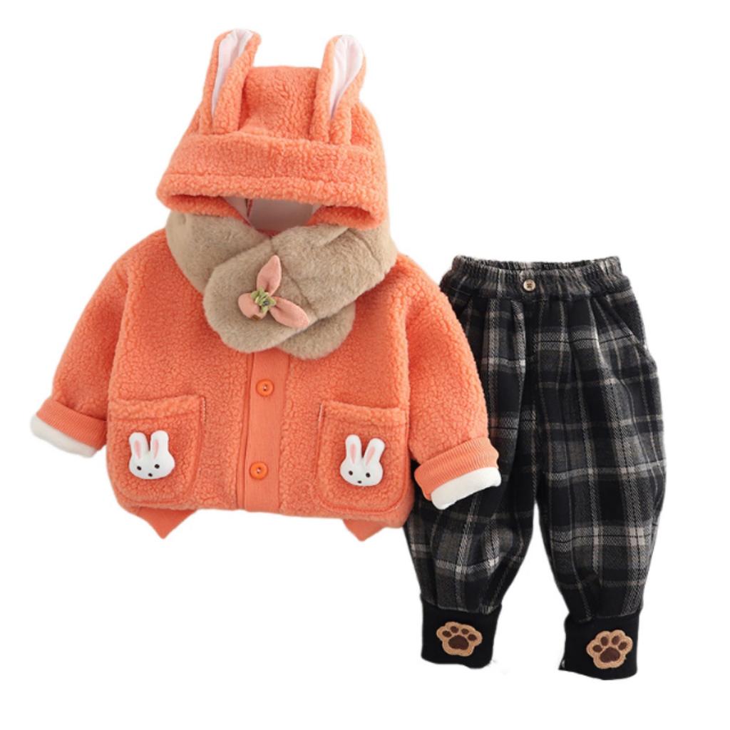 Kids Casual Long-Sleeve Set, Comfortable Daily Wear Outfits
