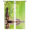 Perdele transparente pentru camera de zi Idol religios Suprafața apei Plant Dormitor Balcon Perdele Bucătărie Sufragerie Voile Perdele
