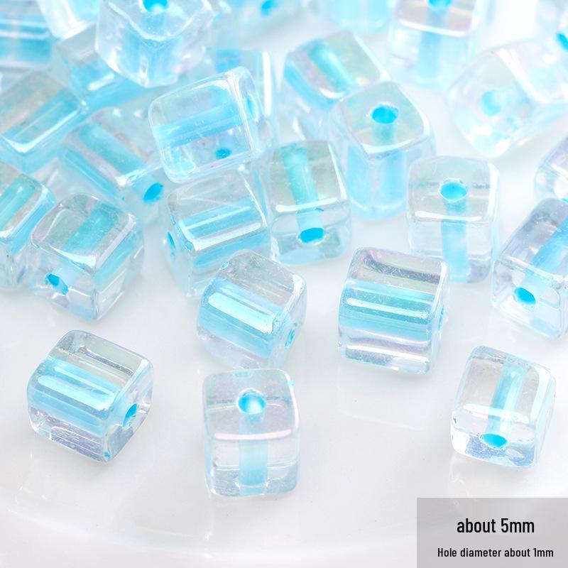 Blauer Glas-Reiskorn-Haarnadel: Handgefertigter Schmuck-Accessoire im antiken chinesischen Stil