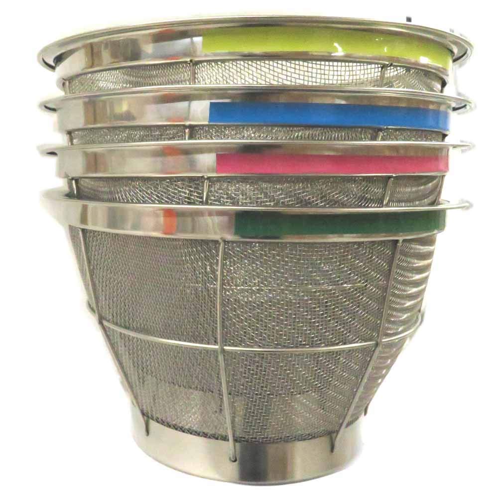 Endo Shoji Commercial TKG New Mammoth Color Deep Stainless Made In AZL4807 Strainer, 30cm, Yellow, Steel, Japan,