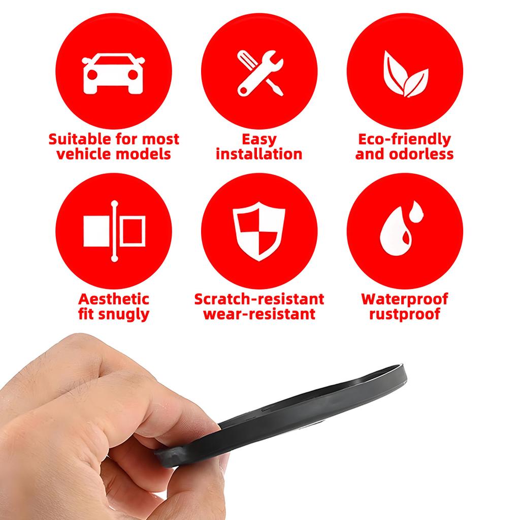 PINMOAP Silicone Car Door Lock Protective Cover Thickened Anti Collision Adhesive Car Door Lock Buffer Shock Absorber Cover Interior Mirrors 6