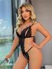 Summer new sex underwear one-piece hollow open gear suspender one-piece sexy lace home one-piece suit