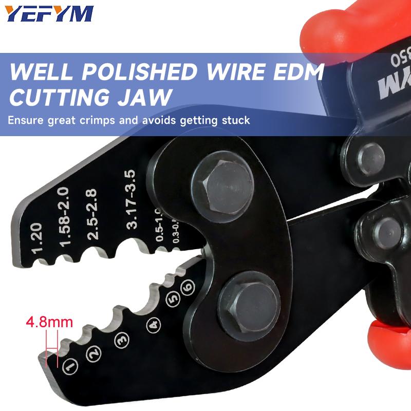 Eight-character Aluminum Buckle Crimpers for Single-strand Steel Wire Ropes (0.0039" - 0.0866"); Fishing Tackle Aluminum Sleeve Crimpers; YEJ Series