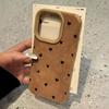 Heart Design iPhone Case for Models 12-16, Sheepskin Finish