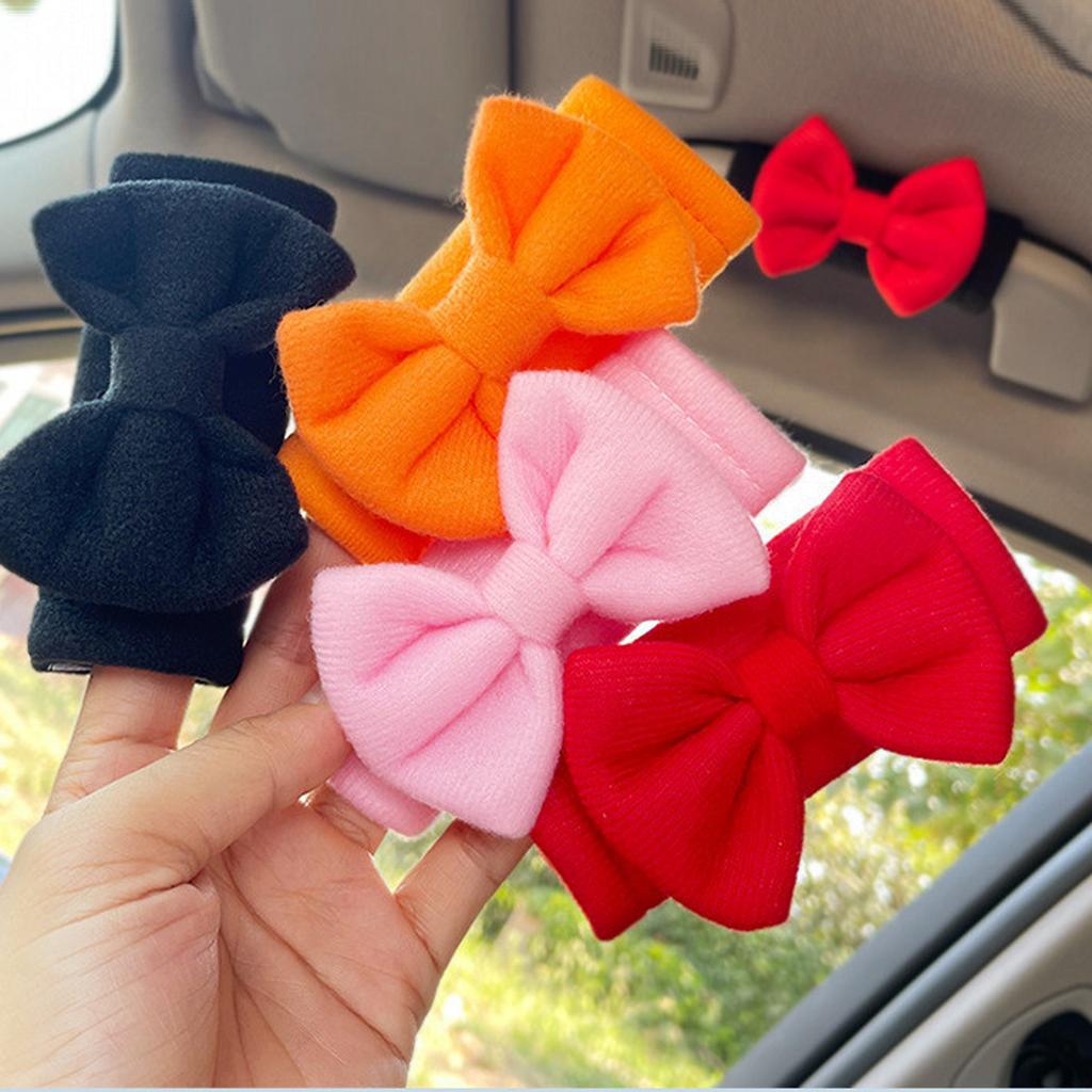 Bowknot Protective Cover for Automobile Roof Handles to Prevent Scratches Wear and Dirt Anti Slip Easy Installation Grip