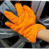 1 Piece of Coral Fleece Car Wash Gloves - Scratch-free Microfiber, Reusable