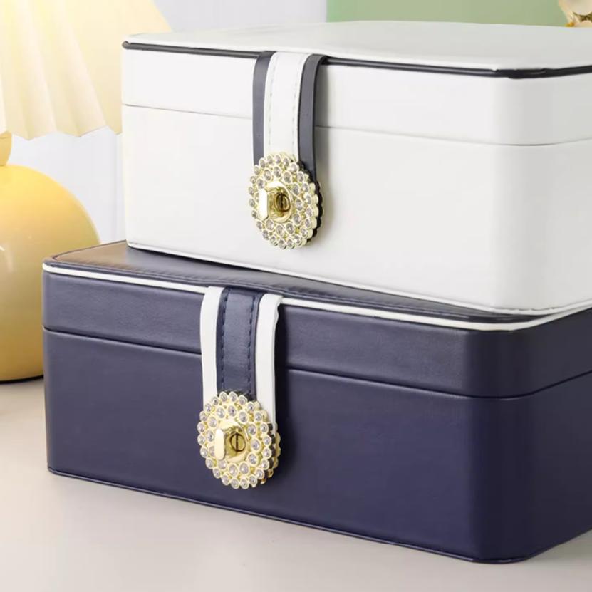 CADUKE Jewelry Storage Box for Necklaces, Earrings, Rings, Accessories And Jewelry Organizer, White
