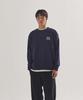 PALAP Essential Embroidery Point Oversized Sweatshirt_Pl24S3Mt003_Nv