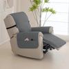Quilted Recliner Sofa Cover Water Repellent Reclining Chair Covers Pet Kid Dogs Mat Armchairs Slipcovers with Elastic Strap