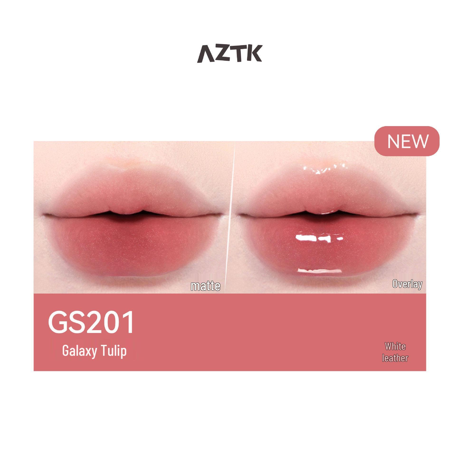 

AZTK Двусторонний водный блеск для губ и тинт – Нелипкий, нюдовый финиш