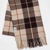RECLOW OMBRE Two-tone Check Muffler BEIGE