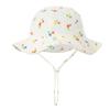 Baby Cotton Bucket Hat  Children Sunscreen Outdoor Caps Boys Girls Print Hat Unisex Beach Fishing Hat