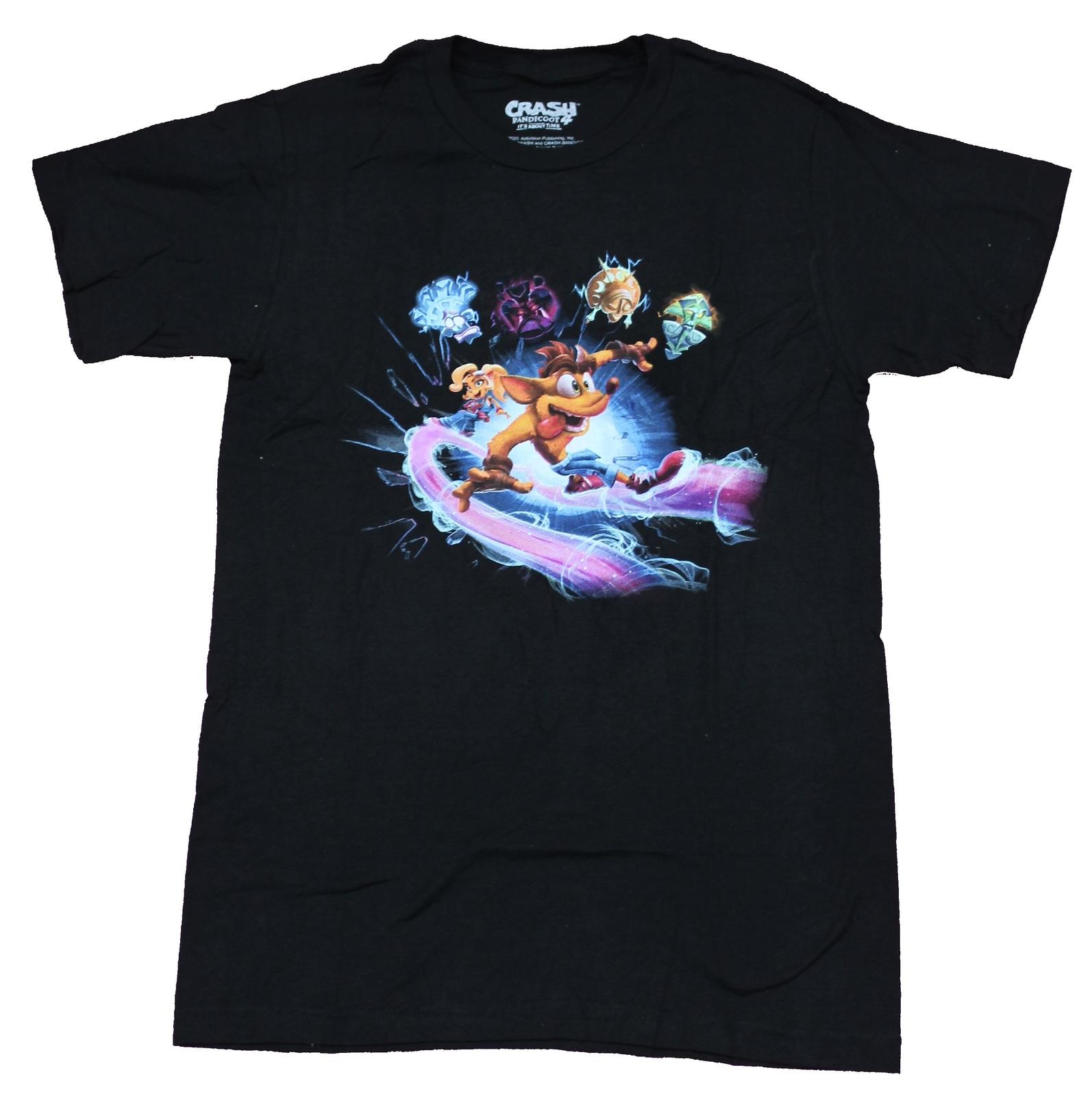 Crash Bandicoot 4 Mens T-Shirt - Racing Crash It s About Time XXXXL