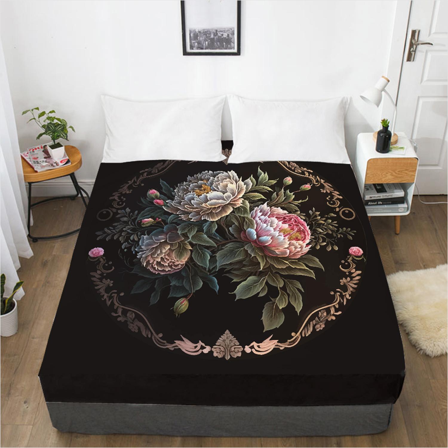 Простыня с розовым узором — фото 3