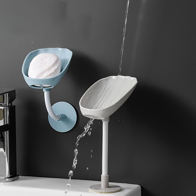 No-Drilling Soap Rack Wall-Mounted Soap Holder - Shell-Shaped Soap Rack, Drainage Soap Tray, Household Bathroom Soap Storage Rack