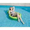 New inflatable avocado floating bed PVC inflatable swimming ring adult with awning water lounger inflatable floating bed
