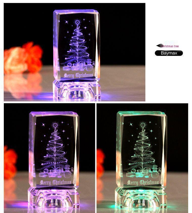 Romantic Rose Night Light: Crystal Ornament and Valentine's Confession Gift