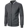 New Men's New Zip Stand Collar Sweatshirt Jacket Men's Casual Jacquard Cardigan Sweatshirts Baseball Jackets Men Clothing Yasheng