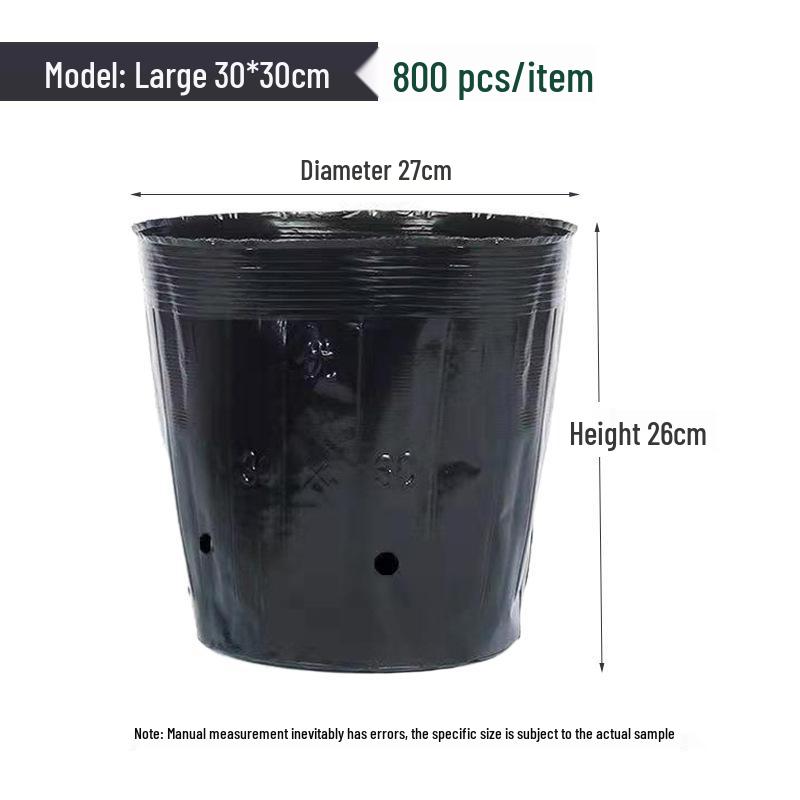 Nutrient Seedling Tray: Disposable Black Plastic Cup for Gardening and Planting Flowers or Vegetables