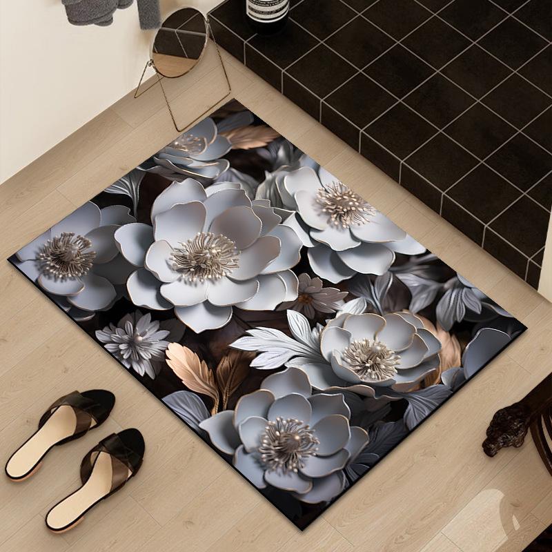

Коврик для ног с диатомовой грязью для ванн у входной двери, впитывающий нескользящий коврик, устойчивый к грязи, коврик для двери, прекрасный ковер для крыльца у входной двери 40 * 60cm crystal velvet