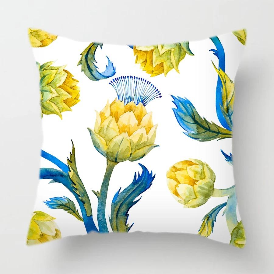 Butterfly Flower Pattern Pillowcase Car Ornaments Office Living Room Home Pillowcase