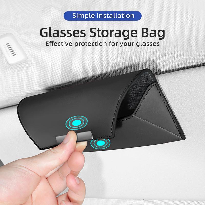 Leder Auto Brillenbox Sonnenbrillen Aufbewahrung Halter Für Citroen C4 C3 C5 C2 C-Elysee Berlingo Picasso Jumpy Cactus Aircross Saxo