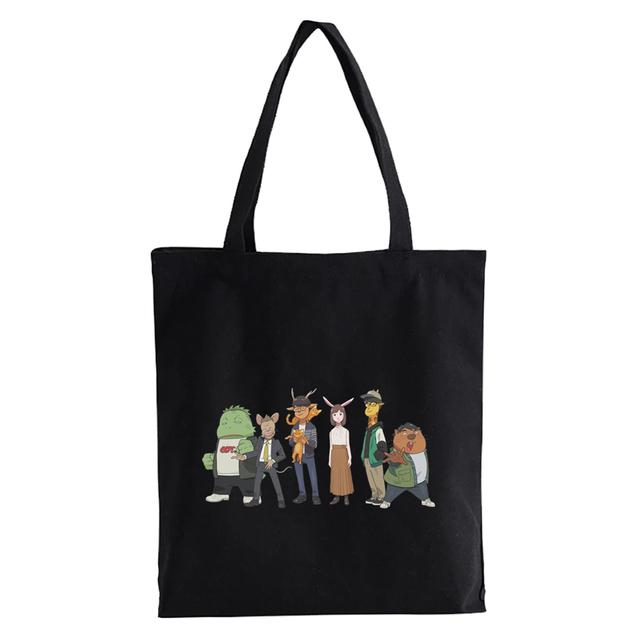 Cute Odd Taxi Anime Printing Shopper taška Ženy Estetická grafika Taška přes rameno eco Vysokokapacitní taška plátěná taška Bolsas